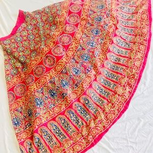 Pakistan/Indian Lengha skirt with blouse.